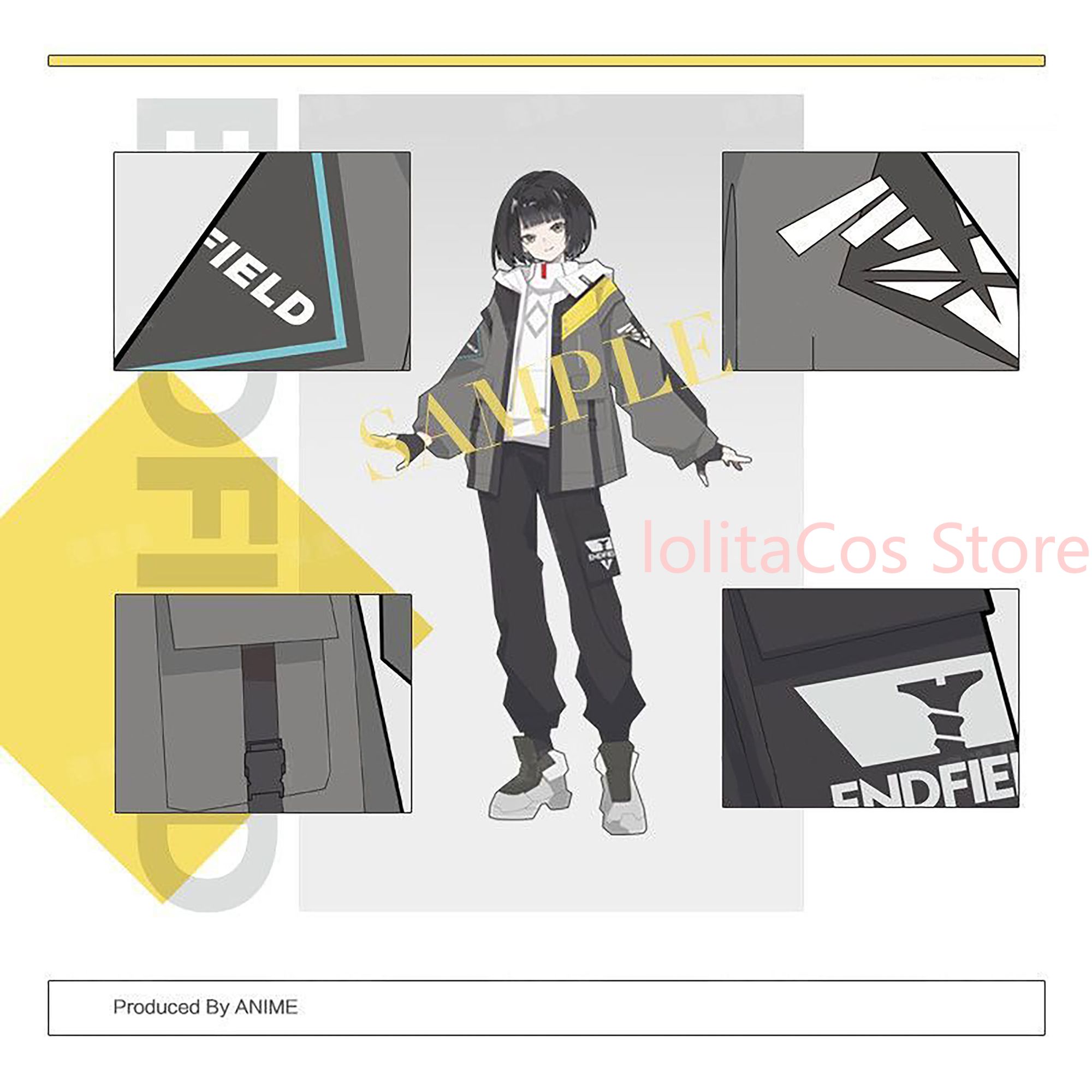 Anime Cosplay Outfit Girl - New Arknights: Endfield Endmin Fanmade Doujin