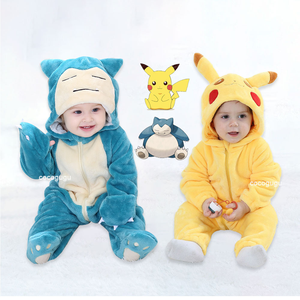 Anime Cosplay Pokemon - Pokemon เครื่องแต่งกาย 0-5 Y เด็ก Snorlax