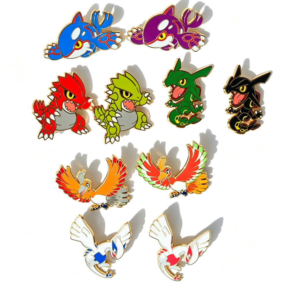 Anime Cosplay Pokemon - เข็มกลัดโปเกมอนเคลือบเงา ลายการ์ตูนน่ารัก เข็มกลัดติดเสื้อผ้า กระเป๋าเป้ เครื่องประดับ ของที่ระลึก