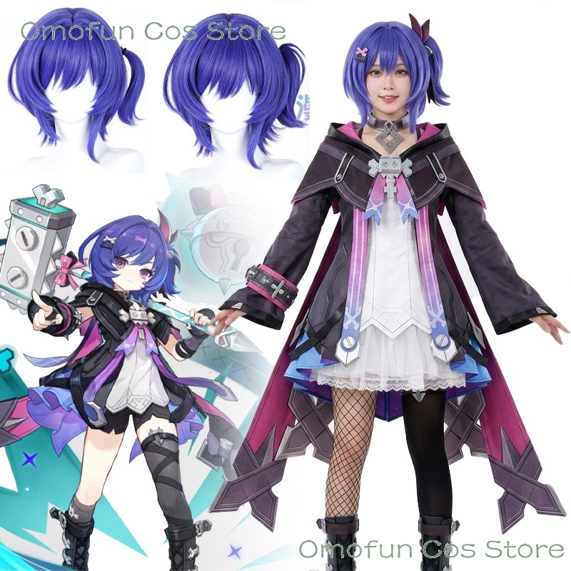 Quality Anime Cosplay - ชุดคอสเพลย์ Genshin Impact Prune พร้อมวิกผมคุณภาพสูง ชุดฮาโลวีนแบบสั่งทำพิเศษ