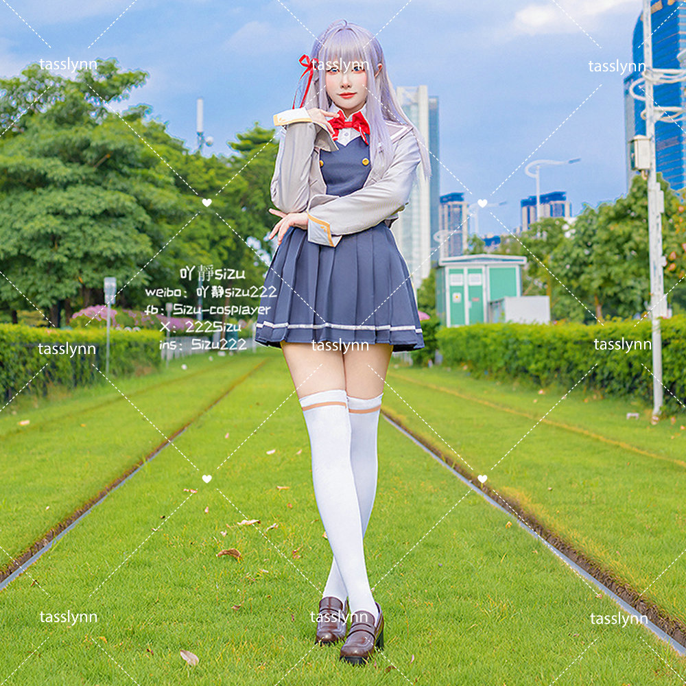 Anime Cosplay Alya - อเลียบางครั้งซ่อนความรู้สึกของเธอไว้ในชุดคอสเพลย์รัสเซีย ชุดคอสเพลย์ผู้หญิง อเลีย ชุดยูนิฟอร์ม JK ชุดฮาโลวีน