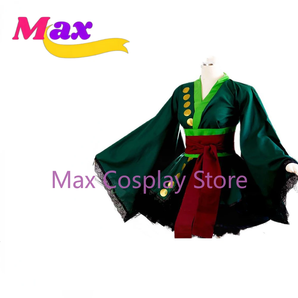 Anime Zoro Cosplay Female - ชุดคอสเพลย์อนิเมะแม็กซ์ โซโล ชุดกิโมโนโลลิต้า ชุดเต็มแบบสั่งทำพิเศษ สำหรับผู้หญิง ของขวัญวันฮาโลวีน