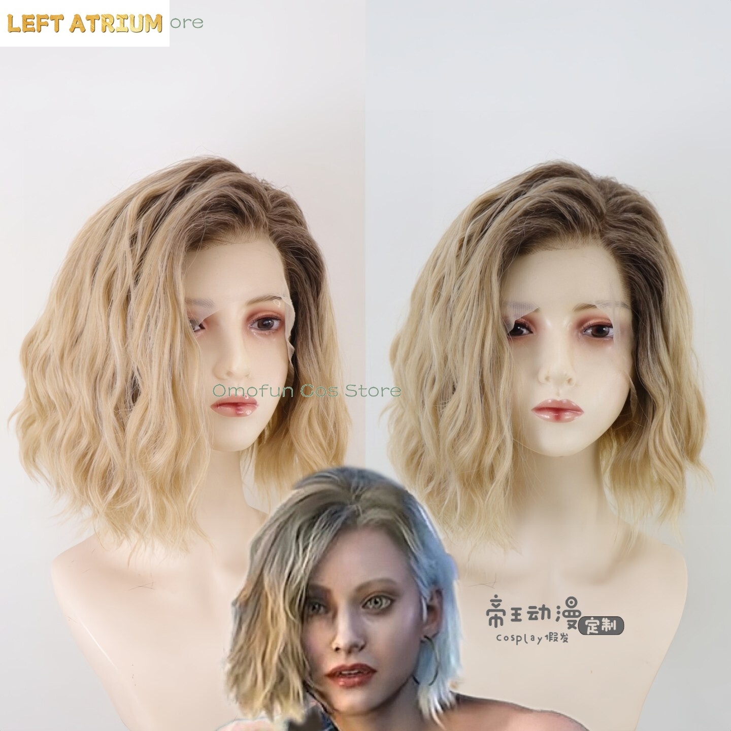 Anime Cosplay Japanese - Re9 REQ เกรซ คอสเพลย์ แอชครอฟท์วิกผมผู้หญิง Evil