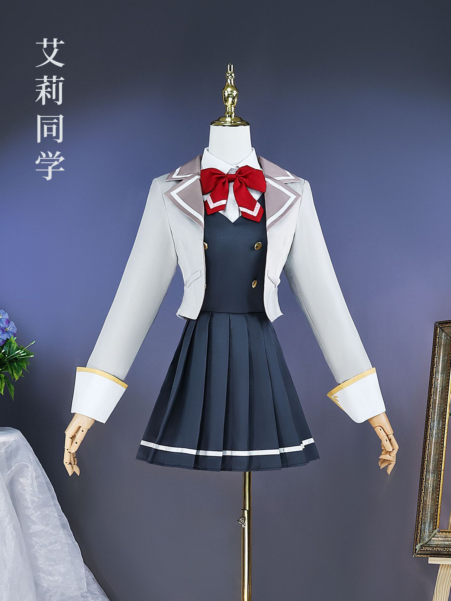 Anime Cosplay Alya - อลยา บางครั้งก็ซ่อนความรู้สึก ชุดนักเรียนรัสเซีย ชุดคอสเพลย์อนิเมะฮาโลวีน ชุดเต็มสำหรับสวมบทบาทตัวละครในงานปาร์ตี้