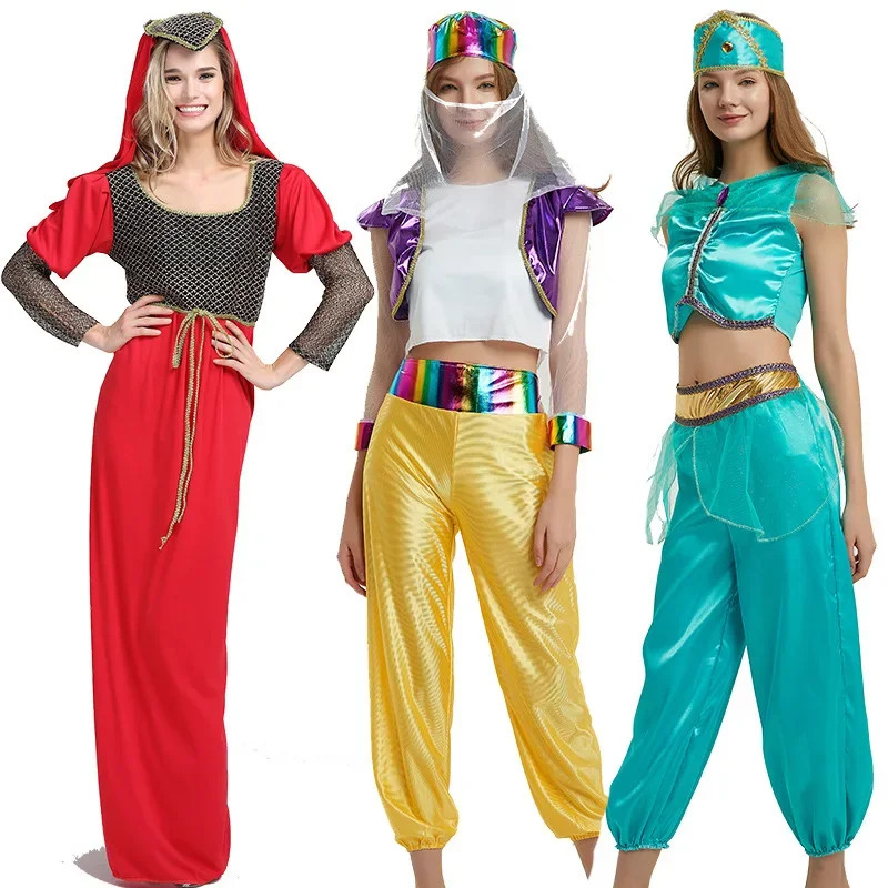 Anime Cosplay India - ฮาโลวีนผู้ใหญ่คอสเพลย์อาหรับอะลาดินอินเดียตะวันออกกลางดูไบเสื้อคลุมเชพเพิร์ด'เครื่องแต่งกายสำหรับบุรุษและสตรี kn.7