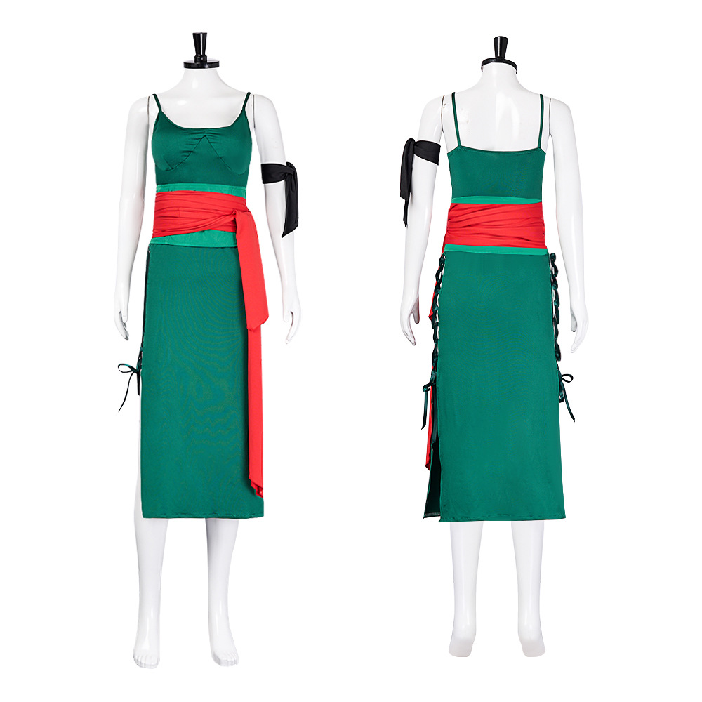Anime Zoro Cosplay Female - ชุดคอสเพลย์ Rule 63: ชุดตัวละครหญิงโซโร วันโนคันทรี -
