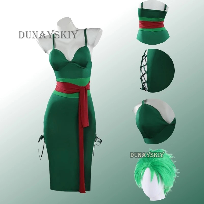ชุดคอสเพลย์อนิเมะโรโรโนอา โซโล - Anime Zoro Cosplay Female บทวิจารณ์และราคา