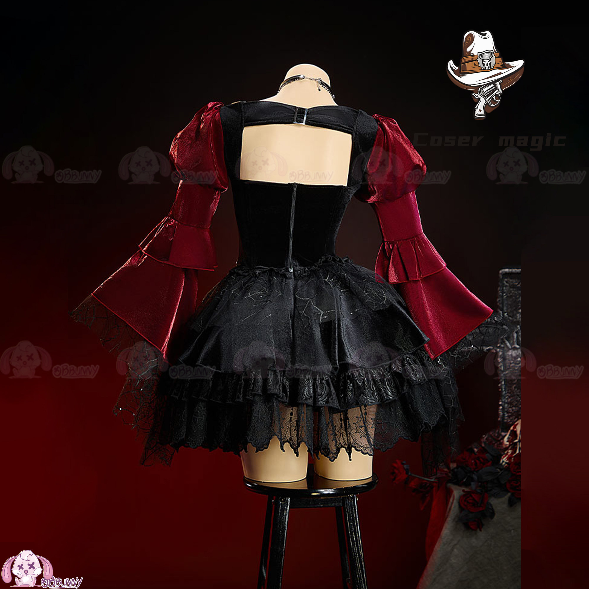 ชุดเดรสโกธิคดาร์กลолิต้าแนวเทพ - Anime Cosplay Lolita บทวิจารณ์และราคา