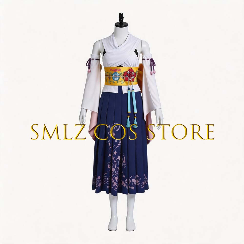 Smlz FFX ยูน่าคอสเพลย์อะนิเมะ  - Anime Cosplay Dress For Women บทวิจารณ์และราคา