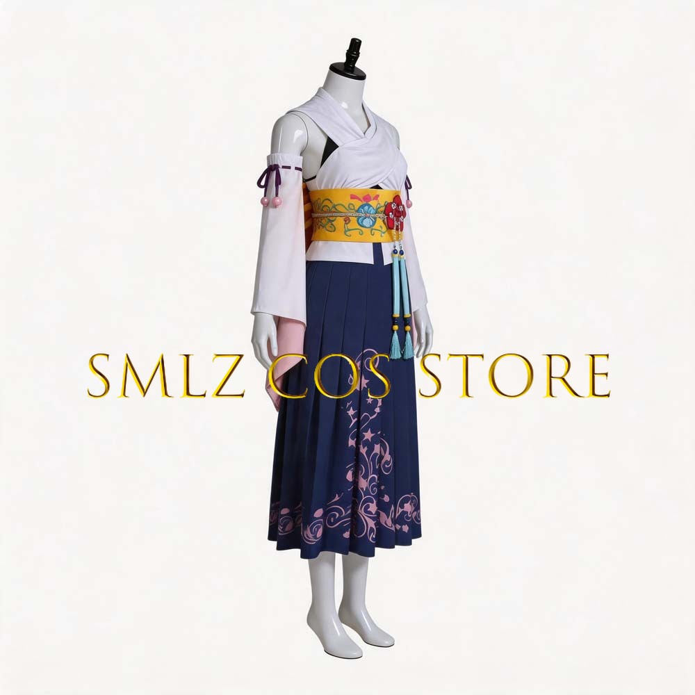 Smlz FFX ยูน่าคอสเพลย์อะนิเมะ  - Anime Cosplay Dress For Women บทวิจารณ์และราคา