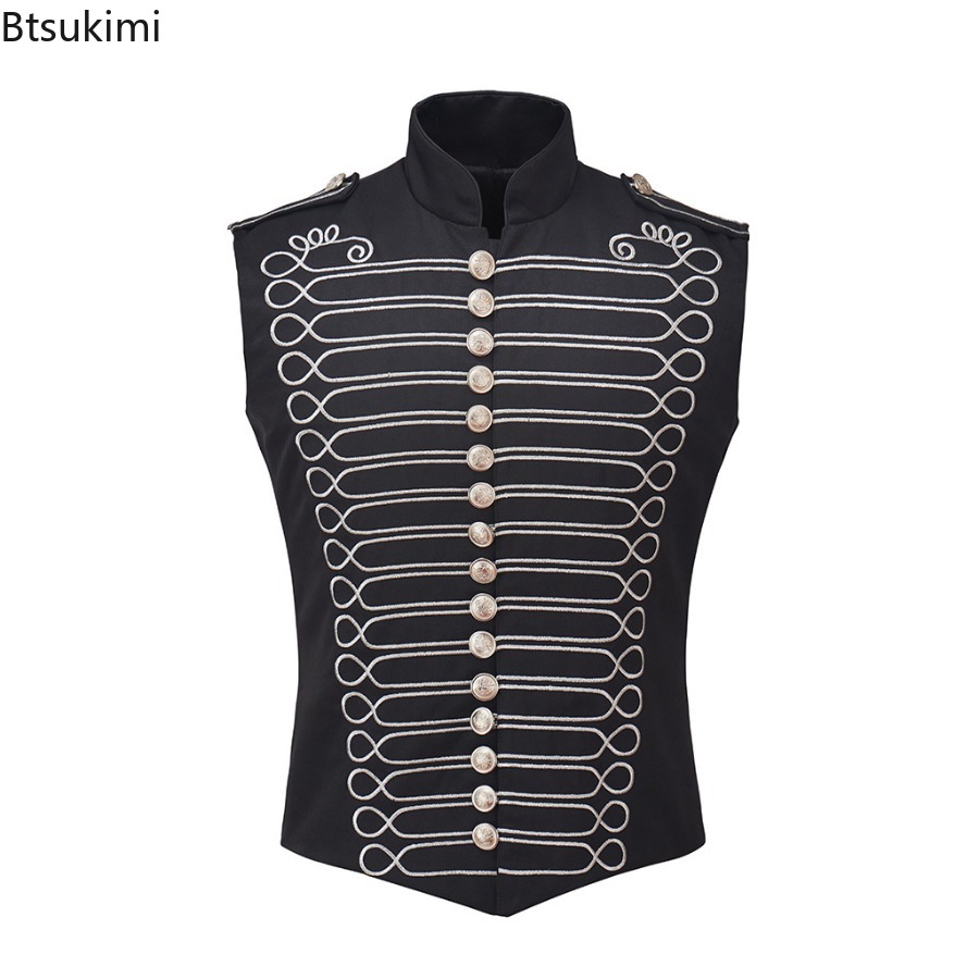 เสื้อกั๊กกลองวงดนตรีสไตล์สตีมพ - Anime Cosplay Romance บทวิจารณ์และราคา