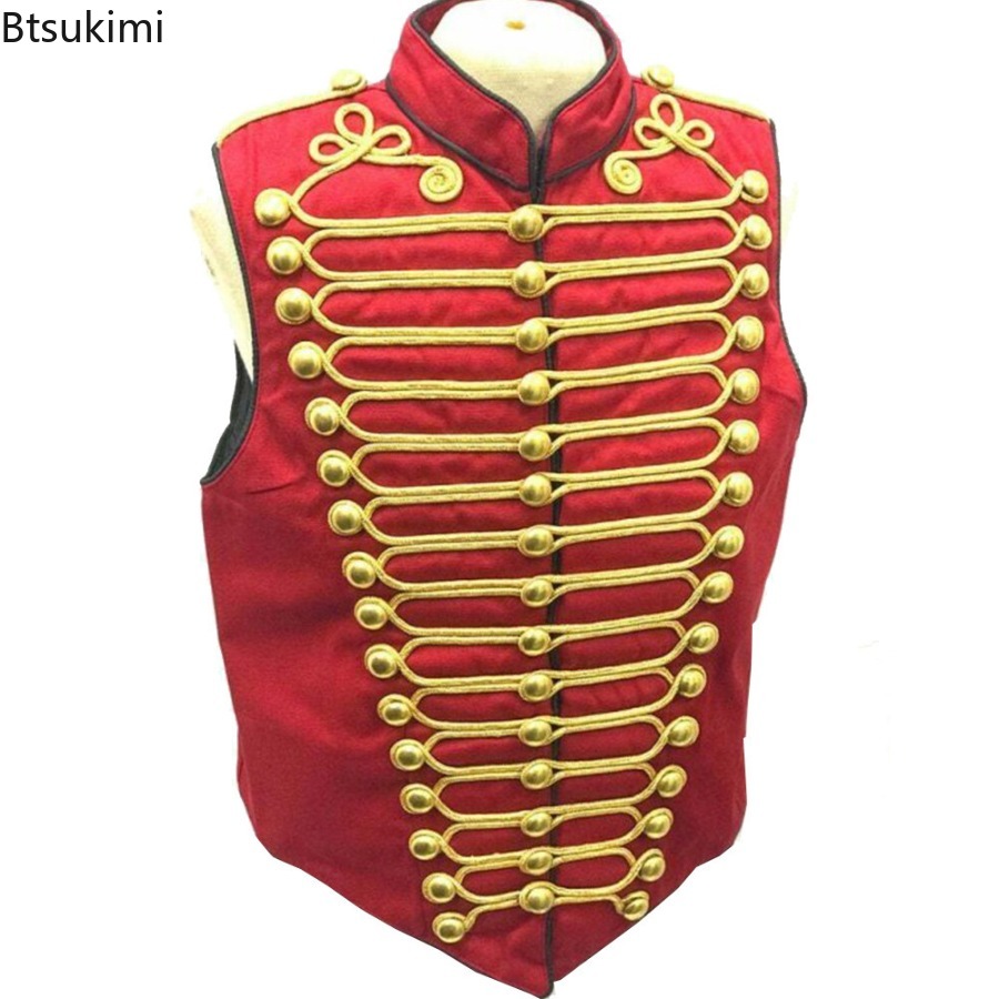 เสื้อกั๊กกลองวงดนตรีสไตล์สตีมพ - Anime Cosplay Romance บทวิจารณ์และราคา
