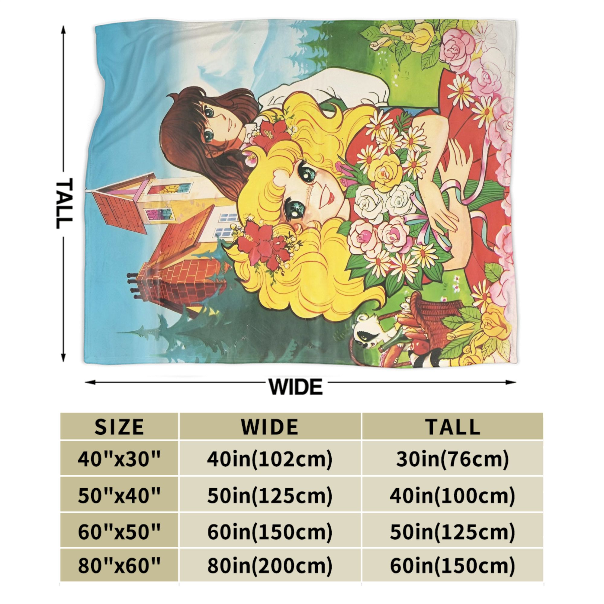 ผ้าห่มลายการ์ตูนแอนิเมะแคนดี้แ - Anime Cosplay Romance บทวิจารณ์และราคา