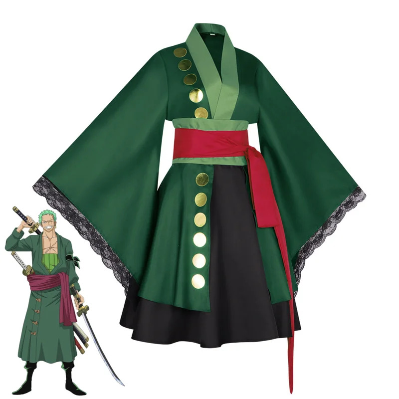 ชุดคอสเพลย์โรโรโนอา โซโล อนิเม - Anime Zoro Cosplay Female บทวิจารณ์และราคา