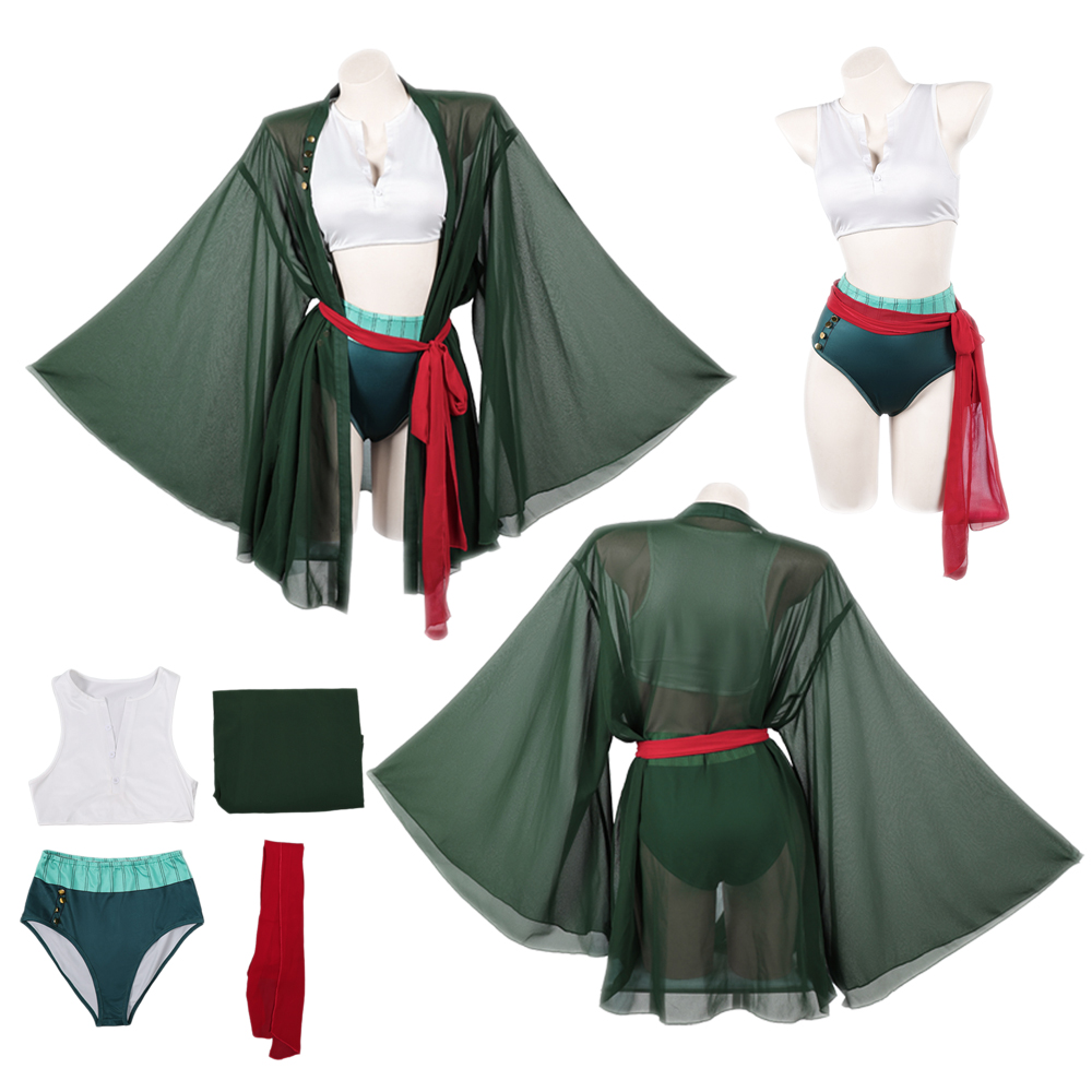 อะนิเมะโจรสลัดโรโรโนอาคอสเพลย์ - Anime Zoro Cosplay Female บทวิจารณ์และราคา